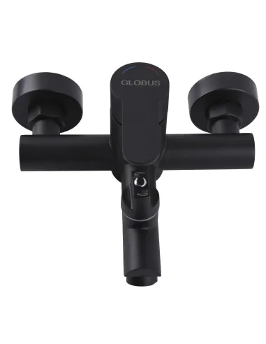 Смеситель для ванны с душем Globus Lux Alpen SBT4-102NE-BB, нержавеющая сталь, черный - 5