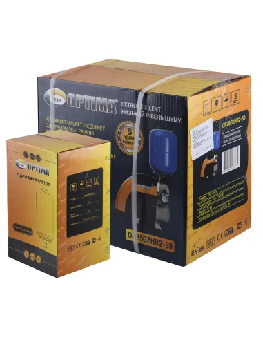 Насосная станция Optima Prime OP25GZHB2-30 0,37 кВт, с частотным преобразователем, бак 5 литров - 7