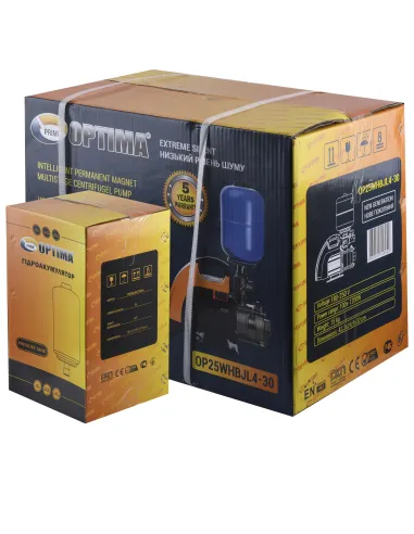 Насосная станция Optima Prime OP25WHBJL4-30 0,37 кВт, с частотным преобразователем, бак 5 литров - 2