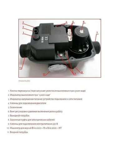 Контролер с захистом від сухого ходу Brio 2000 автомат - 2