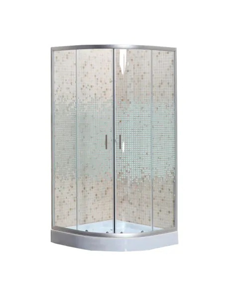 Душевая кабина с поддоном Bravo Wisla 90W Mosaic - 1