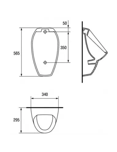 Писсуар Cersanit Apollo А100 - 3