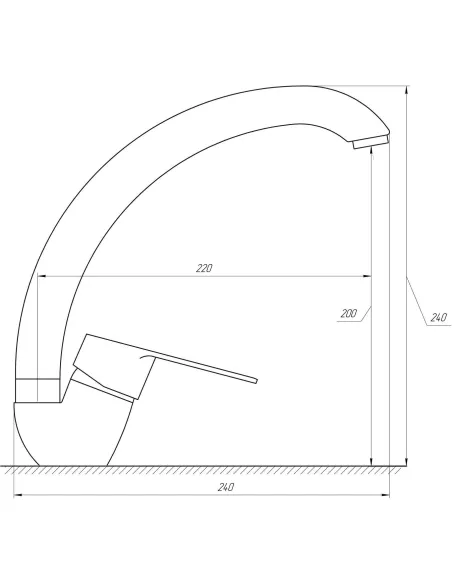 Смеситель для кухни Domino Blitz DBC-203S-WH хром - 4