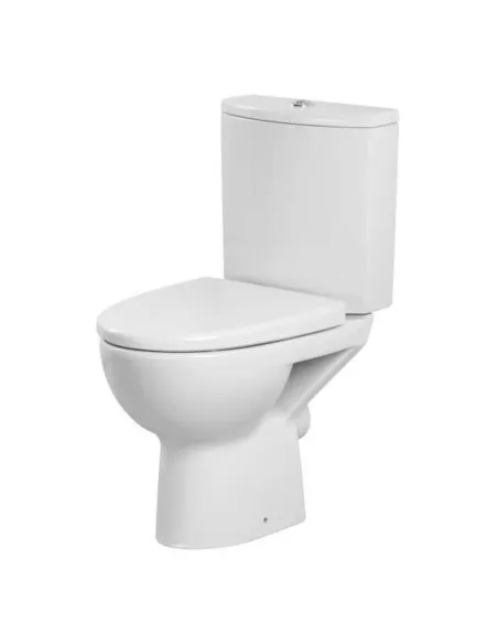 Унитаз компакт Cersanit 518 Parva New Clean On 011, 3/5 л, нижний подвод воды, горизонтальный слив, сиденье - 1