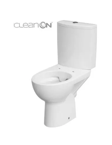 Унитаз компакт Cersanit 518 Parva New Clean On 011, 3/5 л, нижний подвод воды, горизонтальный слив, сиденье - 2