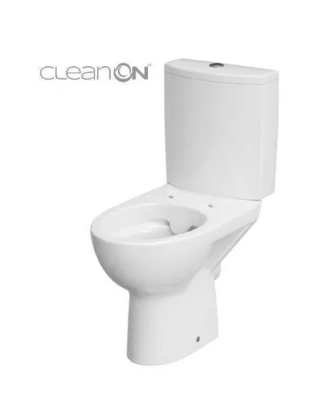 Унитаз компакт Cersanit 518 Parva New Clean On 011, 3/5 л, нижний подвод воды, горизонтальный слив, сиденье - 2