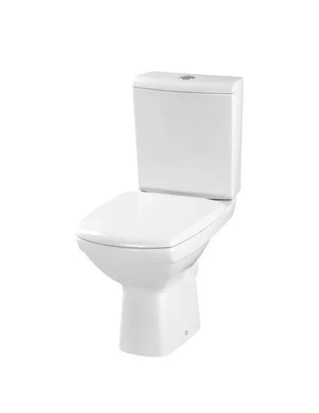 Унитаз компакт Cersanit 559 Carina Clean On 011, 3/5 л, нижний подвод воды, горизонтальный слив, сиденье - 1