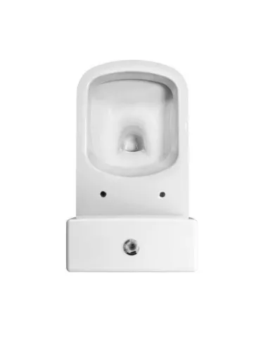 Унитаз компакт Cersanit 575 Colour New Clean On 011, 3/5 л, нижний подвод воды, горизонтальный слив, сиденье - 2