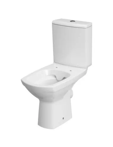 Унитаз компакт Cersanit 637 Carina Clean On 011, 3/5 л, нижний подвод воды, горизонтальный слив, сиденье - 2