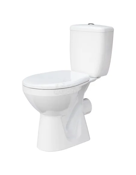 Унитаз компакт Cersanit 73 Mito Grey 011 Stop, нижний подвод воды, горизонтальный слив, сиденье - 1