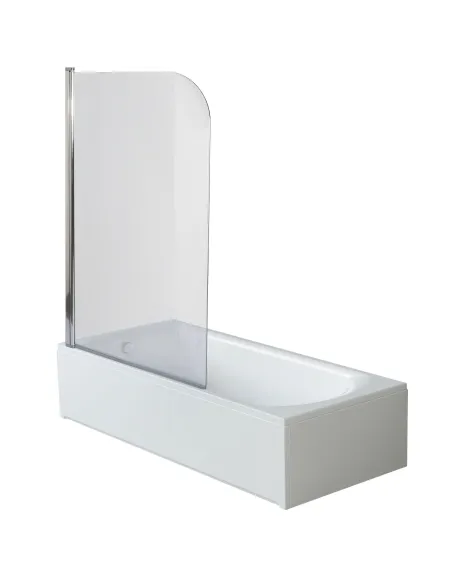 Скляна шторка для ванної Bravo Elba 80T прозора - 1