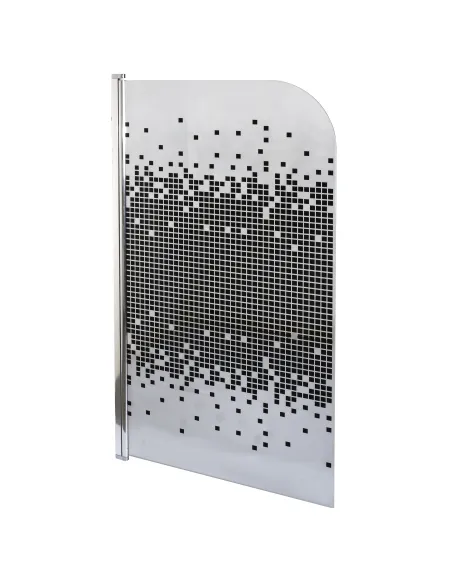 Стеклянная шторка для ванной Bravo Elba 80В Mosaic прозрачная - 3