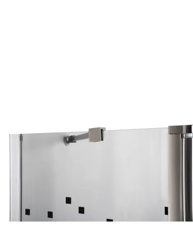 Стеклянная шторка для ванной Bravo Enza 120B Mosaic прозрачная - 3