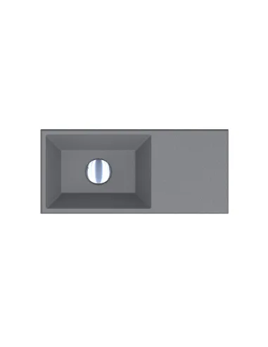 Умивальник для ванної Miraggio Copper 500 Mirastone Gray, 220х500х100 мм - 4