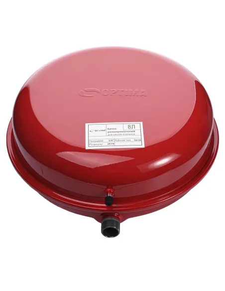Расширительный бак плоский Optima 8 литров, для систем отопления - 1