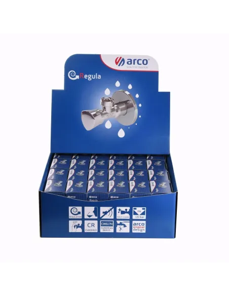 Набор кранов приборных угловых Arco 1/2х1/2 дюйма Zenit Regula Z0912 - 1