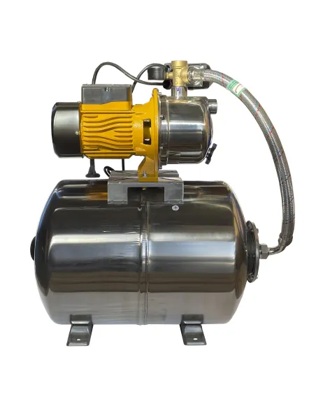 Насосна станція Optima JET100S-PL-50INOX 1.1 кВт, нержавіючий бак 50 літрів - 1