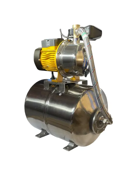 Насосна станція Optima JET100S-PL-50INOX 1.1 кВт, нержавіючий бак 50 літрів - 2