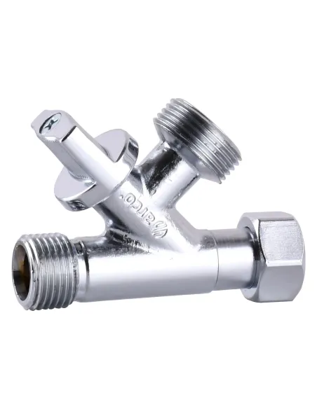 Кран приборный шаровой угловой с прижимной гайкой Arco 1/2х1/2х3/4 дюйма Conecta 280020 - 2