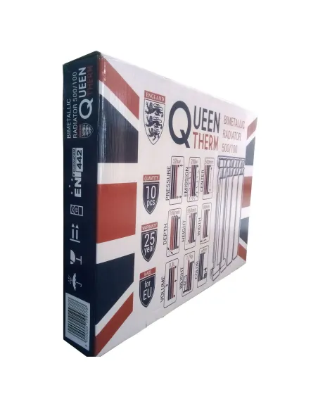 Радіатор біметалічний Queen Therm 500/100, 10 секцій - 2