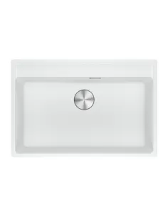 Мийка кухонна кам`яна прямокутна Franke Maris MRG 610-72 TL, 760x510x200 мм, біла - 1