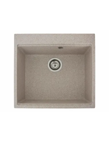 Мийка кухонна кам`яна прямокутна Miraggio Lagoon 540 Sand, 510x541x215 мм - 3