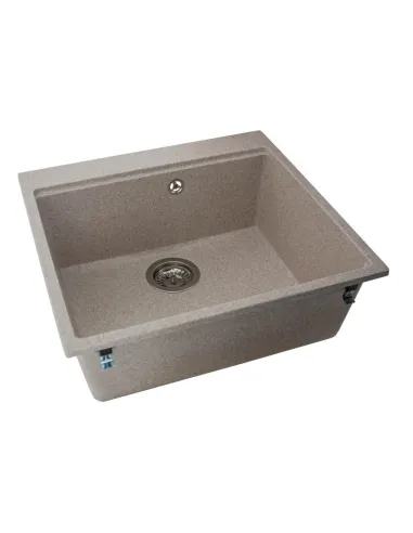 Мийка кухонна кам`яна прямокутна Miraggio Lagoon 540 Sand, 510x541x215 мм - 4