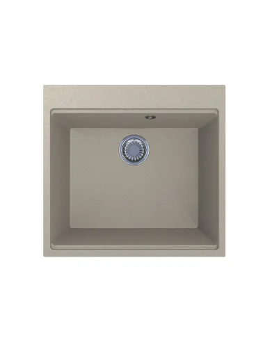 Мийка кухонна кам`яна прямокутна Miraggio Lagoon 540 Sand, 510x541x215 мм - 6
