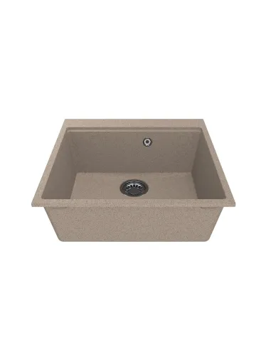 Мойка кухонная каменная прямоугольная Miraggio Lagoon 540 Terra, 510x541x215 мм - 5
