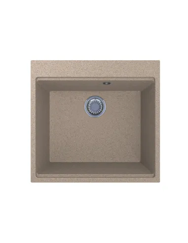 Мойка кухонная каменная прямоугольная Miraggio Lagoon 540 Terra, 510x541x215 мм - 6
