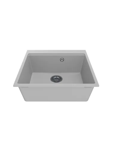 Мойка кухонная каменная прямоугольная Miraggio Lagoon 540 White, 510x541x215 мм - 5