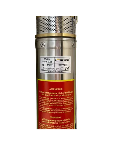 Центробежный глубинный насос Optima 4SDm 3/9 0.55 кВт, пульт, кабель 1.5 метра - 3