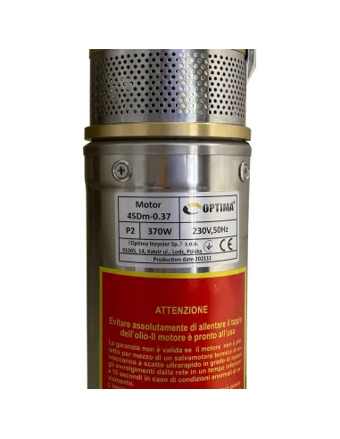 Центробежный глубинный насос Optima 4SDm 3/6 0.37 кВт, пульт, кабель 1.5 метра - 3