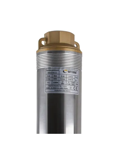 Відцентровий глибинний насос Optima 4SDm 3/15 1.1 кВт, пульт, кабель 60 метрів - 3