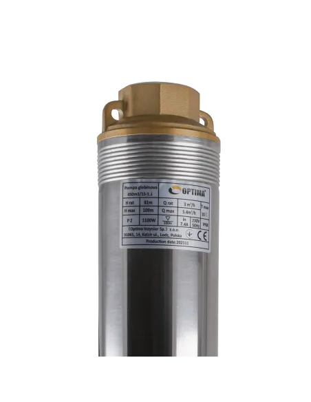 Відцентровий глибинний насос Optima 4SDm 3/15 1.1 кВт, пульт, кабель 60 метрів - 3