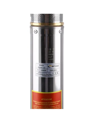 Центробежный глубинный насос Optima 4SDm 3/20 1.5 кВт, пульт, кабель 1.5 метра - 2