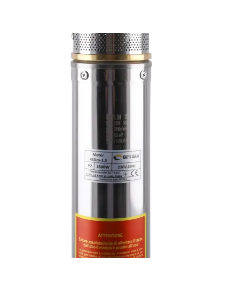 Центробежный глубинный насос Optima 4SDm 3/20 1.5 кВт, пульт, кабель 1.5 метра - 2
