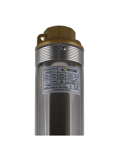 Центробежный глубинный насос Optima 4SDm 3/20 1.5 кВт, пульт, кабель 1.5 метра - 3