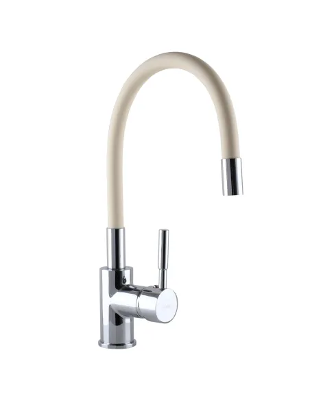 Смеситель для кухни с гибким изливом Globus Lux Lazer GLLR-0203S-BEIGE, бежевый - 1