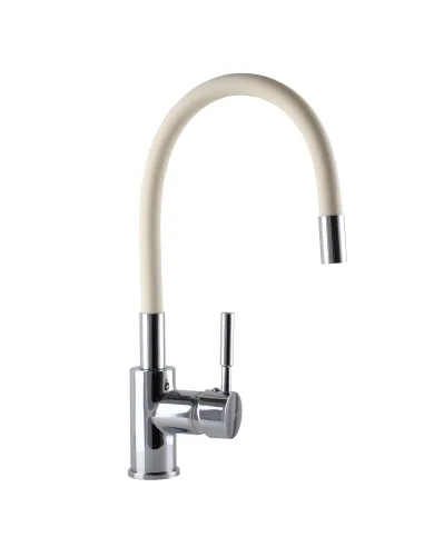 Смеситель для кухни с гибким изливом Globus Lux Lazer GLLR-0203S-BEIGE, бежевый - 3