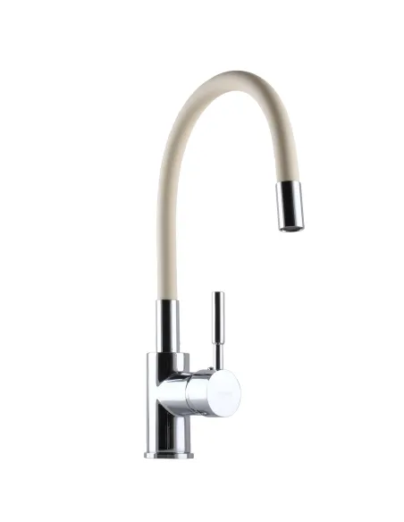 Смеситель для кухни с гибким изливом Globus Lux Lazer GLLR-0203S-BEIGE, бежевый - 4