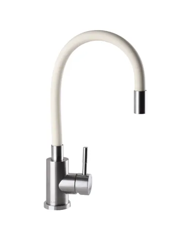 Смеситель для кухни из нержавеющей стали Globus Lux Alpen SBT1-203S-BEIGE, бежевый гофроизлив - 3