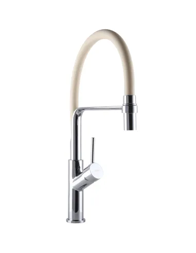 Смеситель для кухни с гибким изливом Globus Lux Denver Flex GDF-32-00-06, бежевый - 3