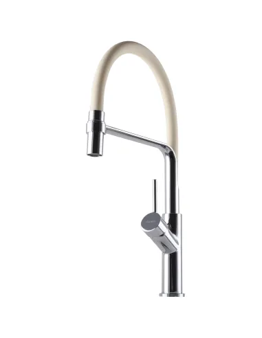 Смеситель для кухни с гибким изливом Globus Lux Denver Flex GDF-32-00-06, бежевый - 5