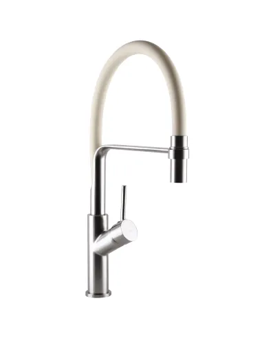 Смеситель для кухни с гибким изливом Globus Lux Denver Flex GDF-32-08-06, бежевый - 3