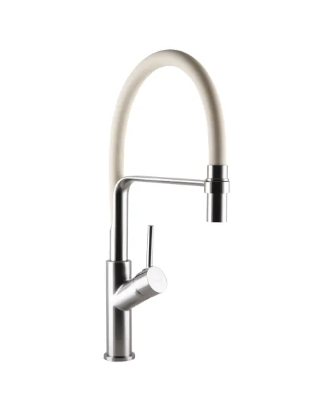 Смеситель для кухни с гибким изливом Globus Lux Denver Flex GDF-32-08-06, бежевый - 3