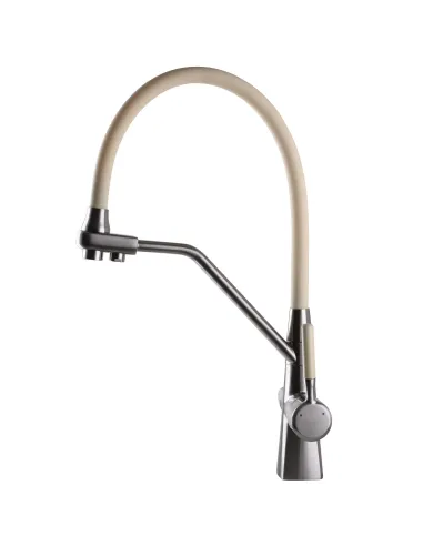 Смеситель для кухни с подключением к фильтру Globus Lux GLLR-0700-L-08-06 бежевый гофроизлив - 3