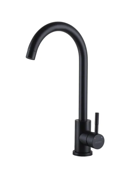 Змішувач для кухні Globus Lux Alpen SBT1-203S-BB, нержавіюча сталь, чорний - 1