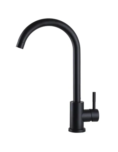 Змішувач для кухні Globus Lux Alpen SBT1-203S-BB, нержавіюча сталь, чорний - 4