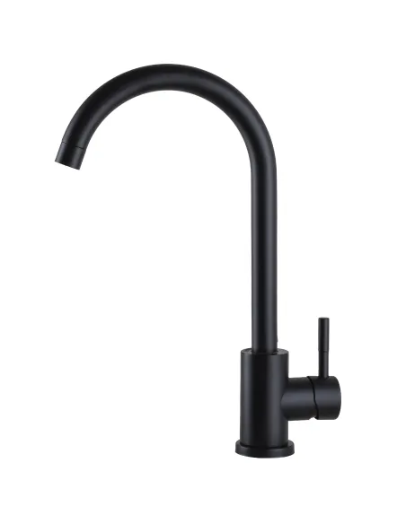 Змішувач для кухні Globus Lux Alpen SBT1-203S-BB, нержавіюча сталь, чорний - 4